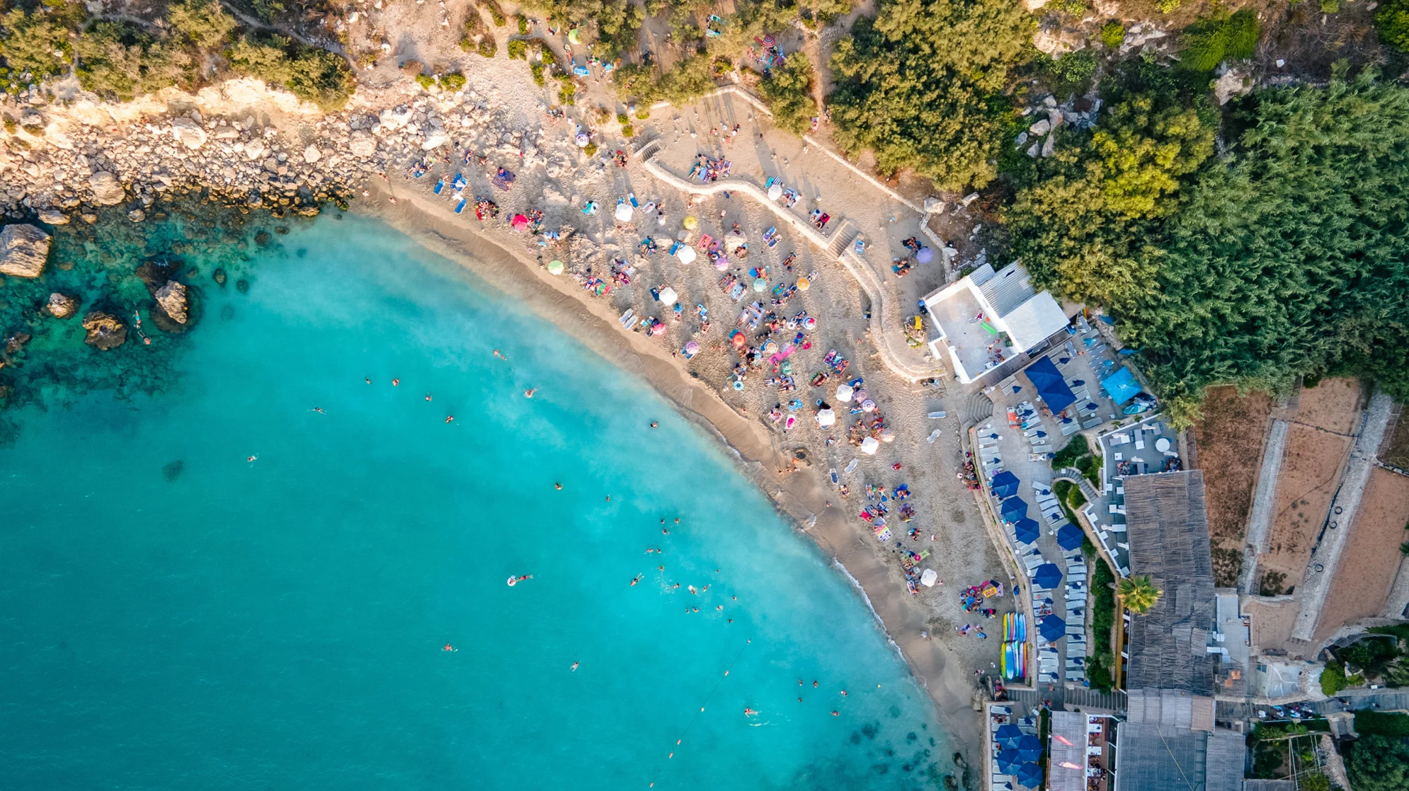Panorama dall'alto PARADISE BEACH, Malta