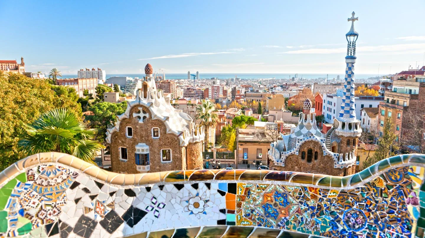 Parco Gaudì, Barcellona, giorno, panorama