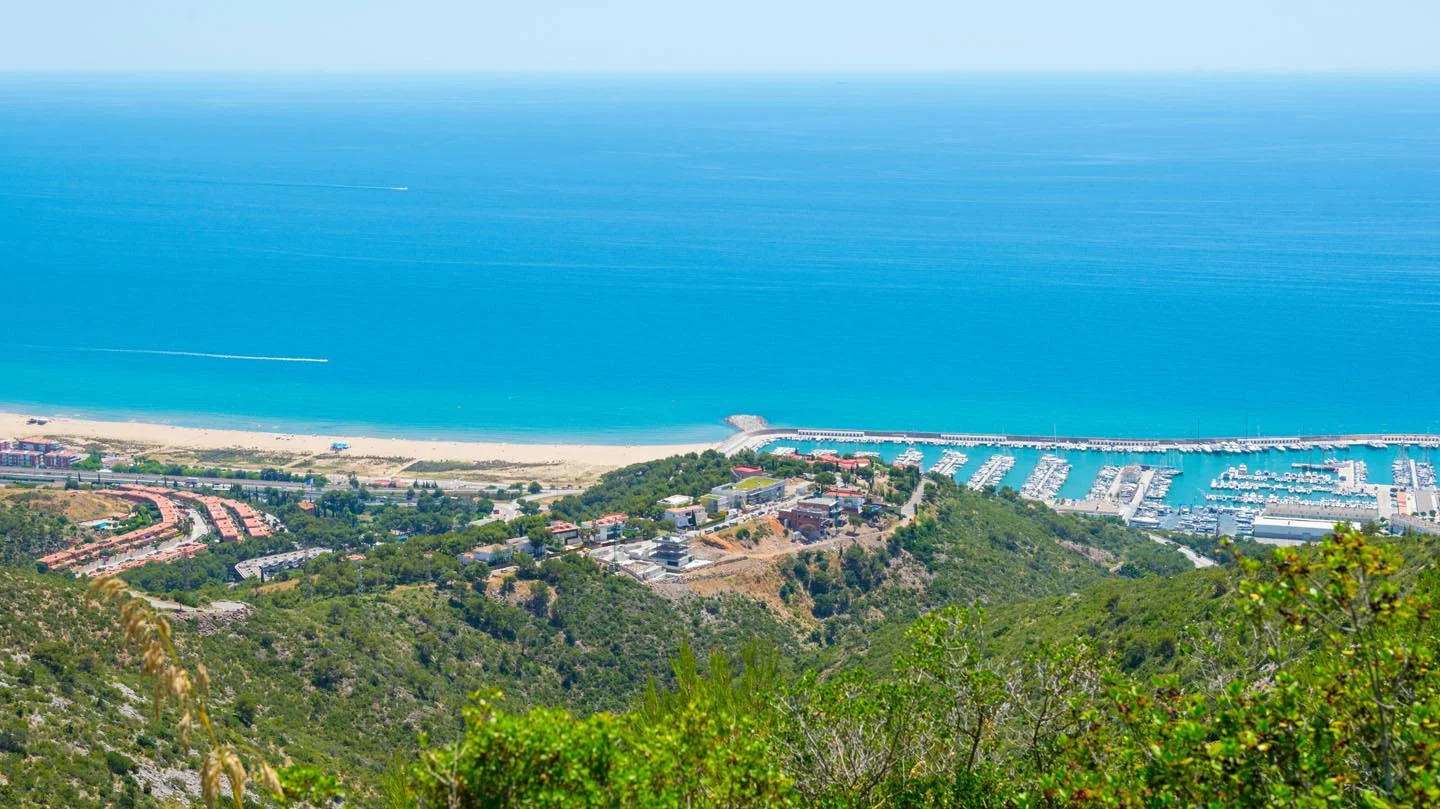 Panorama spiaggia di Castelldefels