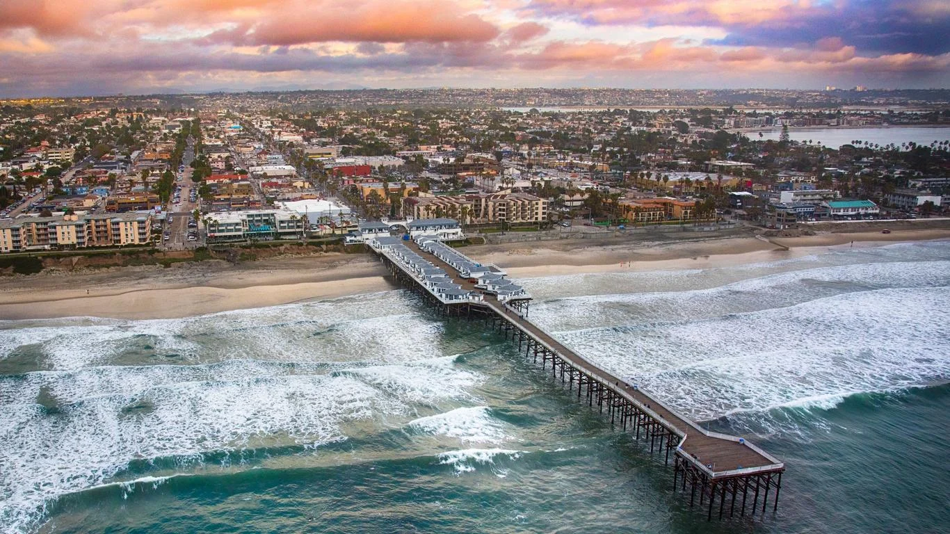San Diego beach, panorama