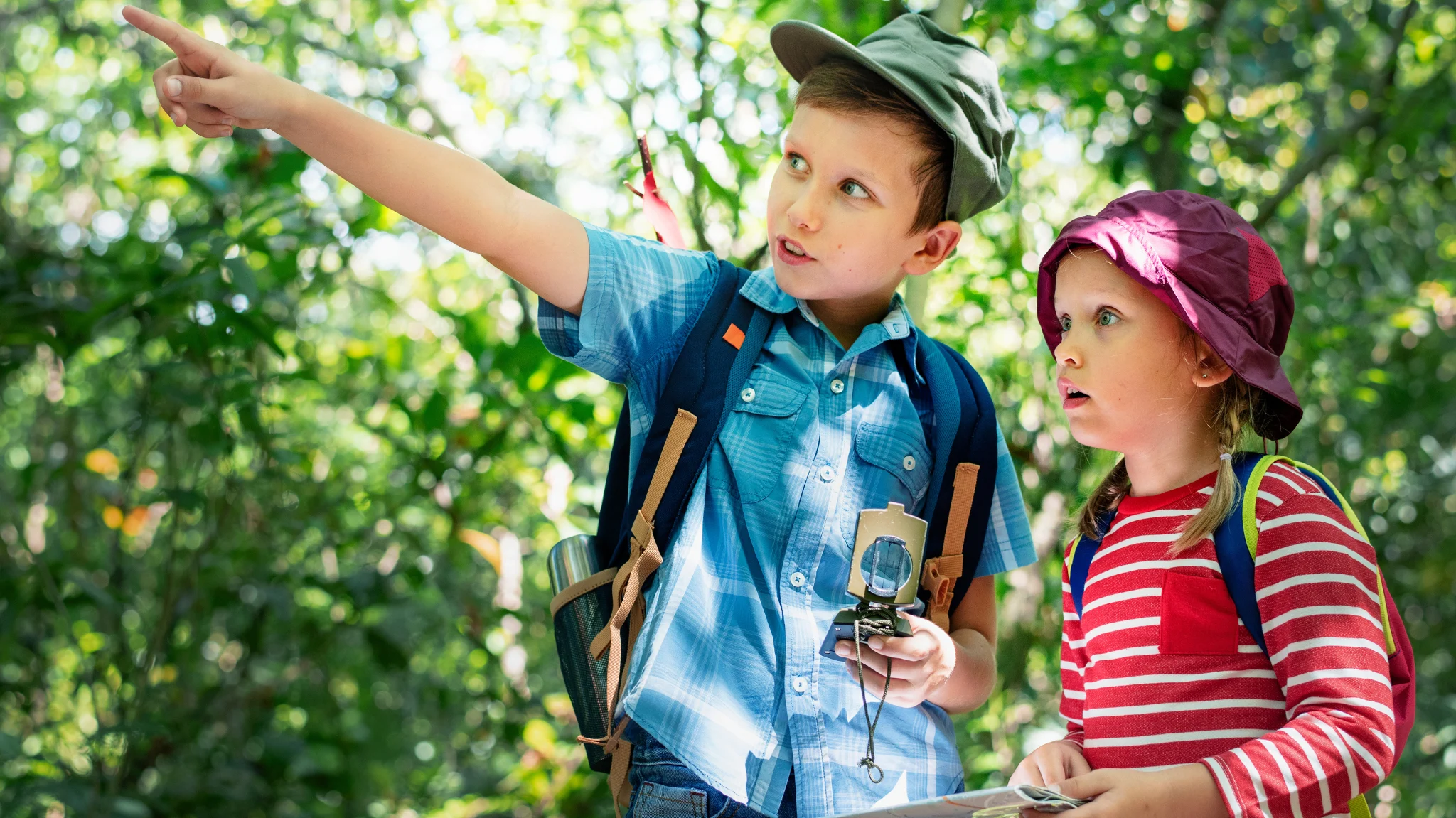 Orienteering ragazzi nel bosco